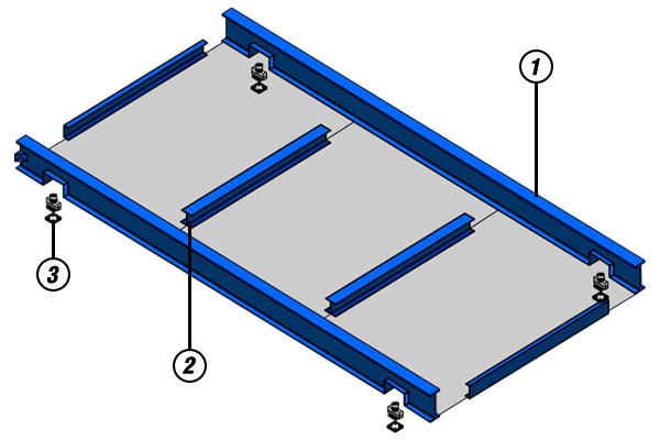 โครงสร้างเครื่องชั่งรถบรรทุกขนาด 3 x 7 เมตร