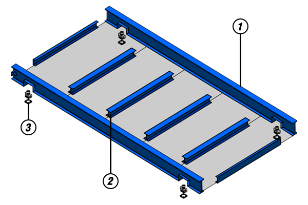 โครงสร้างเครื่องชั่งรถบรรทุกขนาด 3 x 9 เมตร