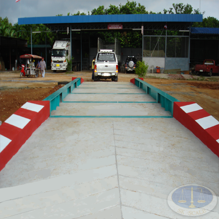 เครื่องชั่งรถบรรทุกแบบพื้นคอนกรีต