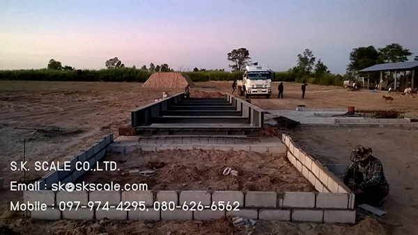 เครื่องชั่งรถบรรทุกแบบแท่นลอย ขนาด 3 x 18 เมตร