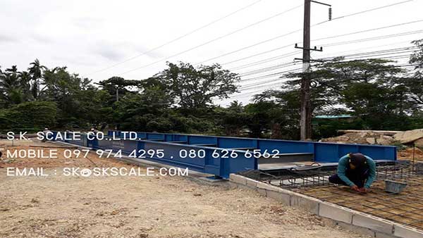 เครื่องชั่งรถบรรทุกแบบแท่นลอย ขนาด 3 x 18 เมตร
