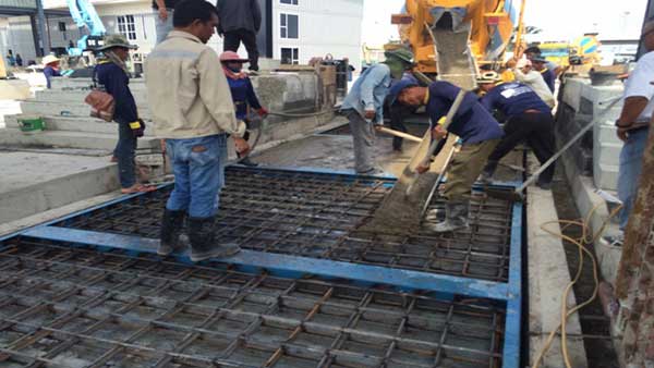 เครื่องชั่งรถบรรทุกแบบฝังบ่อ 3 x 18 เมตร พร้อมติดตั้งอุปกรณ์