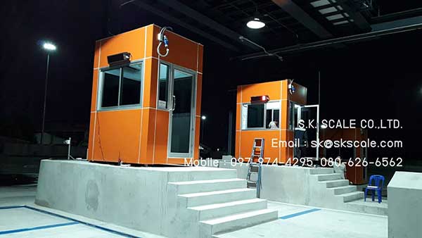 เครื่องชั่งรถบรรทุกแบบฝังบ่อคู่ ขนาด 3 x 18 เมตร