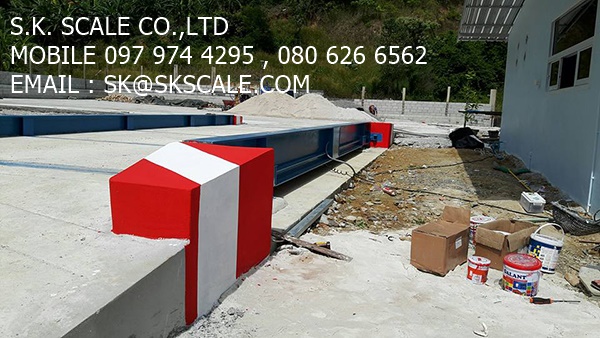 เครื่องชั่งรถบรรทุกแบบแท่นลอย ขนาด 3 x 8 เมตร