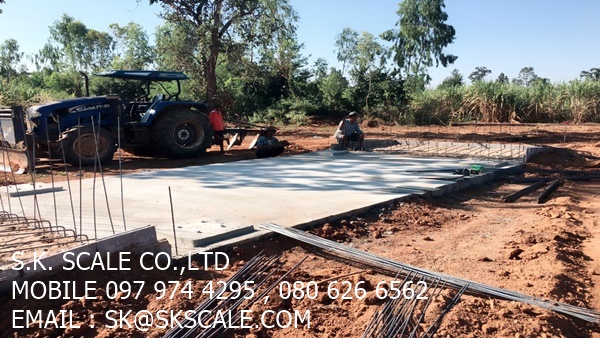 เครื่องชั่งรถบรรทุกแบบแท่นลอย ขนาด 3 x 8 เมตร