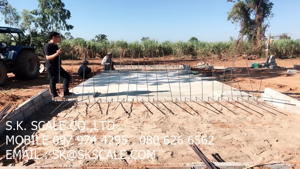 เครื่องชั่งรถบรรทุกแบบแท่นลอย ขนาด 3 x 8 เมตร