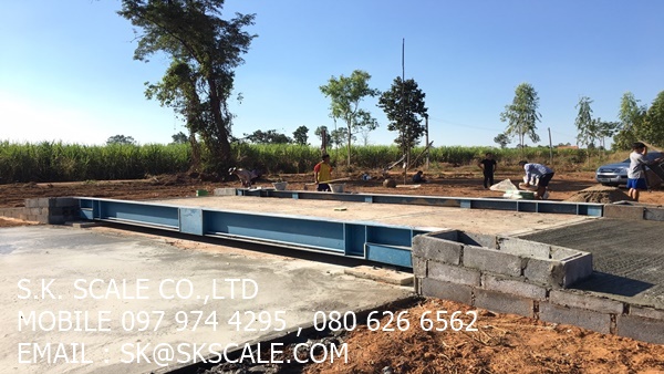 เครื่องชั่งรถบรรทุกแบบแท่นลอย ขนาด 3 x 8 เมตร